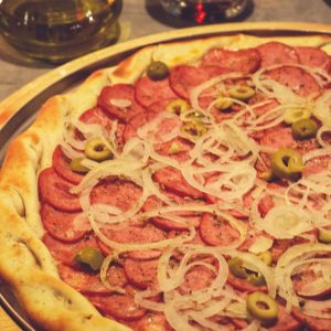 Pizza de calabresa Formaggio