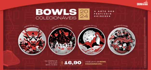 China in Box se inspira nos Festivais Chineses para Campanha de Bowls Colecionáveis 2024